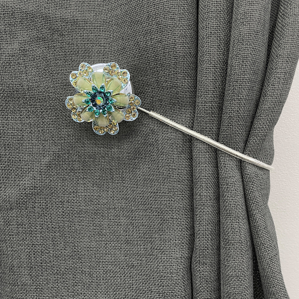 Магніти для штор та гардин "Flowers" набір 2 шт Різнокольоровий (81-228) Київ - фото 4