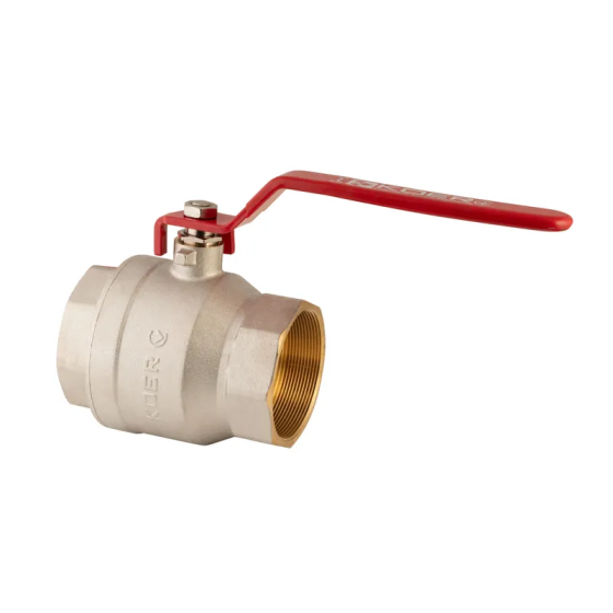 Кран кульовий Koer KR.214 - 3" FF ГГР (ручка "важіль" червона) (KR4951) Київ