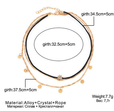 Чокер потрійний на шию Київ - фото 5