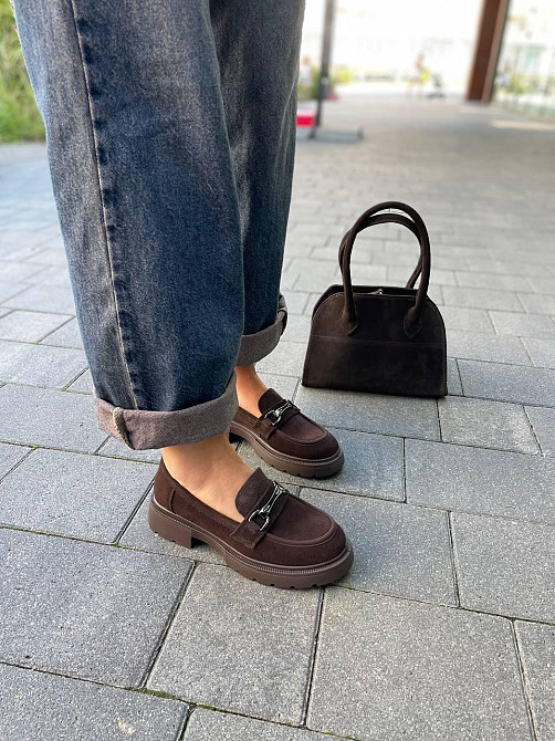 PLPS Туфлі жіночі PLPS R080-6 коричневі (весна-осінь, замша натуральна) (5999) Коломия - фото 6