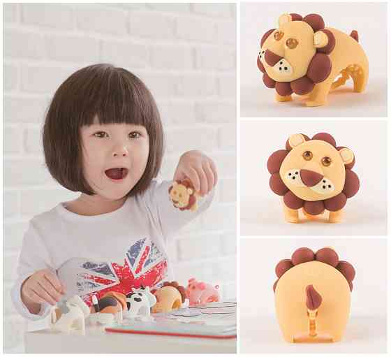 Фонарик-мигалка для детского велосипеда Zoonimal Лев, LED, на руль. Свечение: Белый Киев