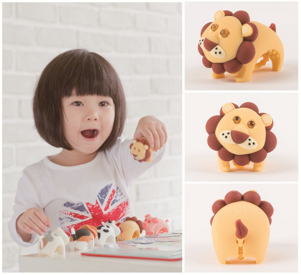 Фонарик-мигалка для детского велосипеда Zoonimal Лев, LED, на руль. Свечение: Белый Киев - изображение 3