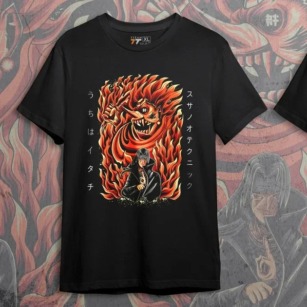 Футболка чоловіча з  принтом Наруто Сусаноо Ітачі Учіха Розмір 48 Anime0025 Дніпро - фото 1