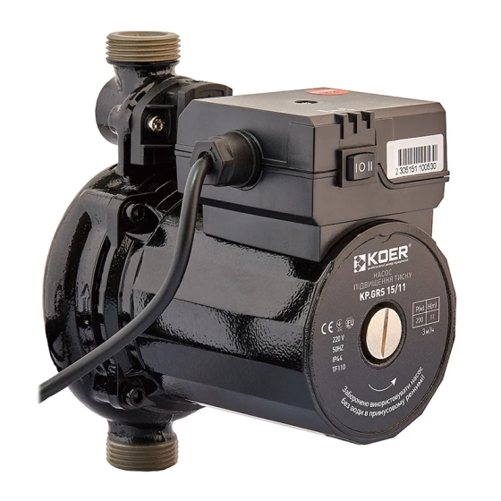 Насос підвищення тиску Koer KP.GRS 15/11 (з кабелем та гайками) (KP3136) ( 26837 ) Харьков