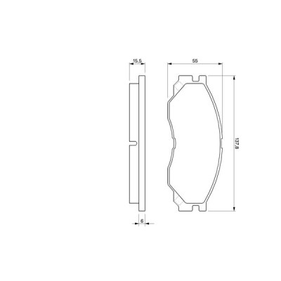 Гальмівні колодки Bosch 0 986 424 572 Вінниця - фото 2