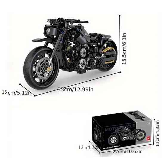 Конструктор мотоцикл Harley Davidson 586 деталей | Совместим с LEGO | Байк для взрослых и детей Киев