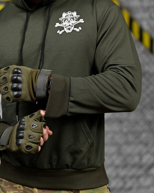 Тактическая худи MAKLIN  ужин олива ДЛ7071 Одесса - изображение 6