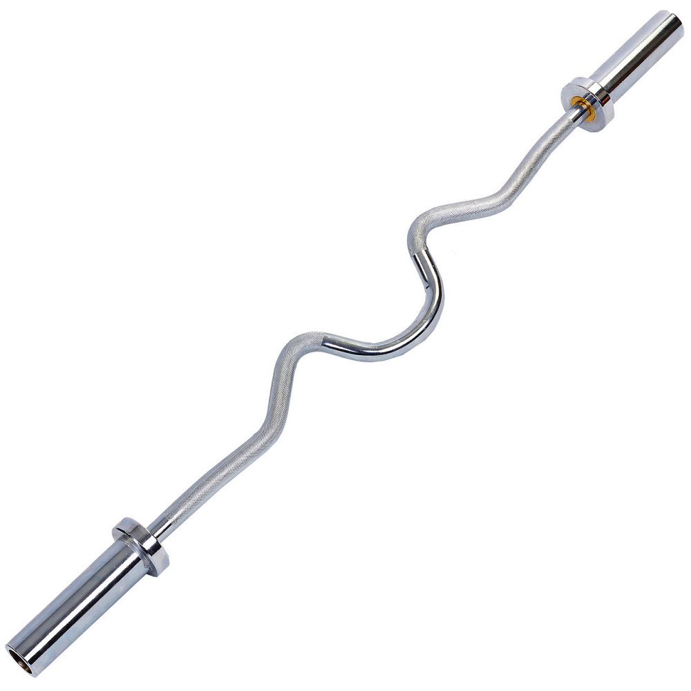 Гриф Z-образный Zelart 120 см 50 мм на подшипниках хромированный Киев - изображение 1