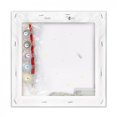 Картина по номерам Santi Лайн Френдс. Коні на місяці 25х25 см LED підсвітка (955014) Винница - изображение 3