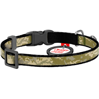 Нашийник для тварин WAUDOG Мілітарі з QR паспортом XS 20-30 см (279-4026) Вінниця - фото 2