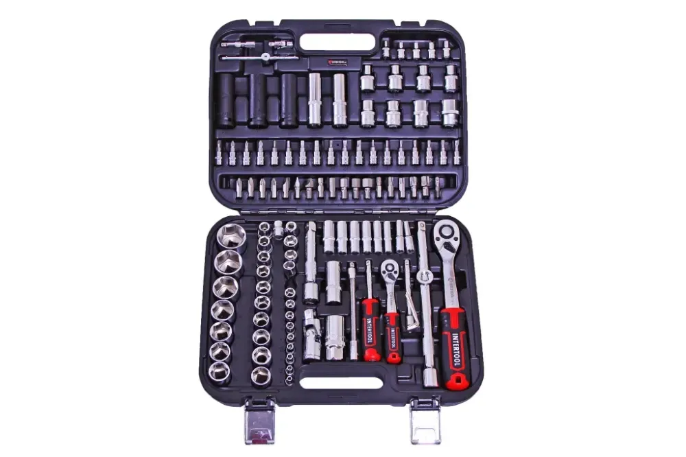 Набір голівок і насадок 111 ед. Intertool Storm 1/2, 1/4 Вінниця - фото 1