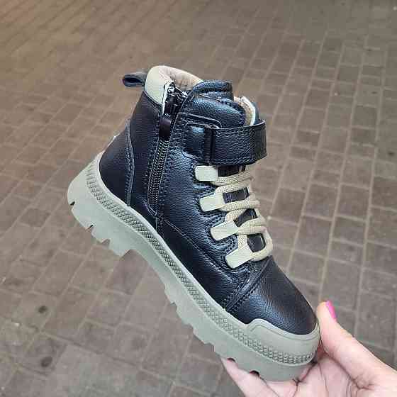 Детские демисезонные ботинки для девочек на флисе 34,37 Николаев