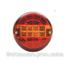 Фонарь задний LED, красно-желтый, 3-х функц., 24W d=137/d=142x52, M6 (45) (mm) Луцк - изображение 1