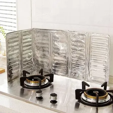 Защитный экран от брызг жира 84*32,5см для плиты на кухню Коломия