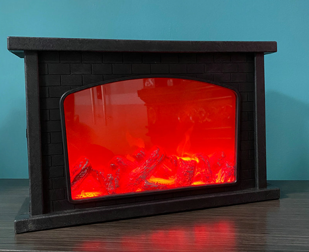 Светодиодный светильник камин 32х20х9 см 2 источника питания USB или батареек! имитация огня Кременчуг - изображение 5