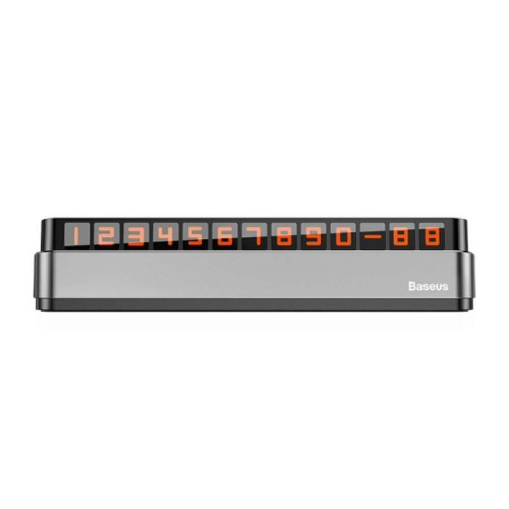 Паркувальна карта Baseus Moonlight Box Series Temporary Parking Number Plate Dark gray Київ - фото 1