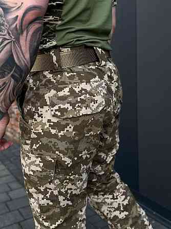 Тактичні штани піксель ріп-стоп літні військові ЗСУ, чоловічі армійські бойові штани для штурму Львів