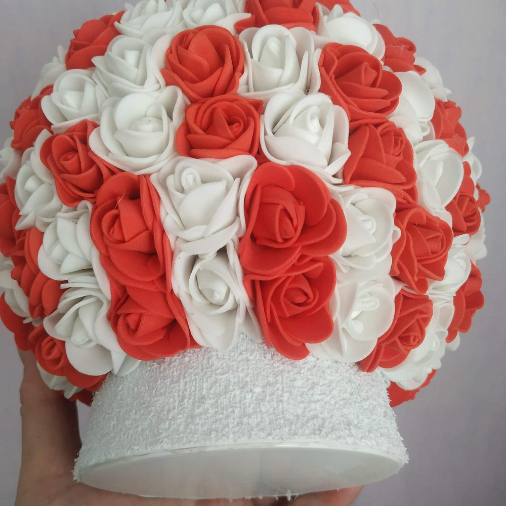 Світильник-нічник "Букет червоно-білих троянд" Дніпро - фото 7