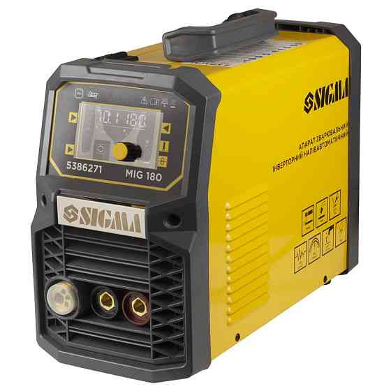 Sigma Аппарат сварочный инверторный полуавтомат МIG/MMA-180А электрод 5мм проволока 0.8-1мм LED Коломия