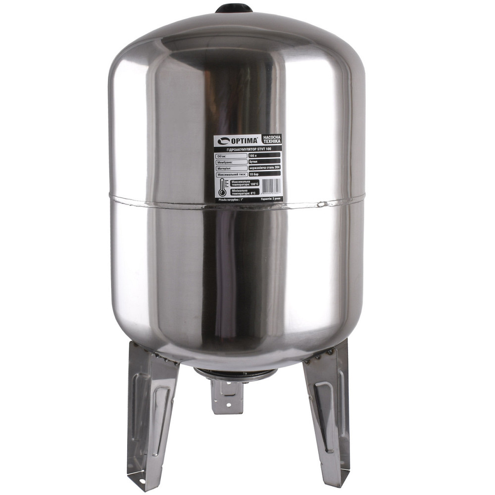 Гидроаккумулятор 100л 10bar верт. нержавейка (000027820) Киев - изображение 1