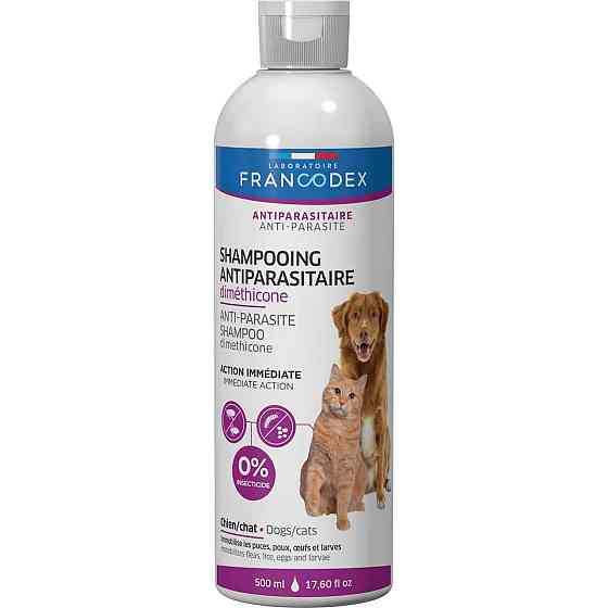 Противоразитарный шампунь Francodex (Франкодекс) Dimethicone с диметиконом для кошек и собак, 500 мл Винница