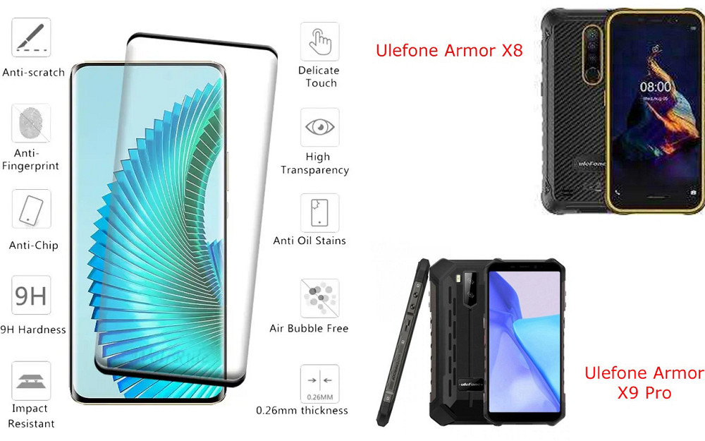 Захисне скло HyperGlass Pro для Ulefone Armor X8, Armor X9 Pro – максимальна чутливість та захист Київ - фото 2