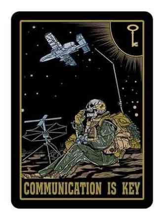Патч / шеврон Communication is key (Комунікація є ключовим фактором) Запоріжжя