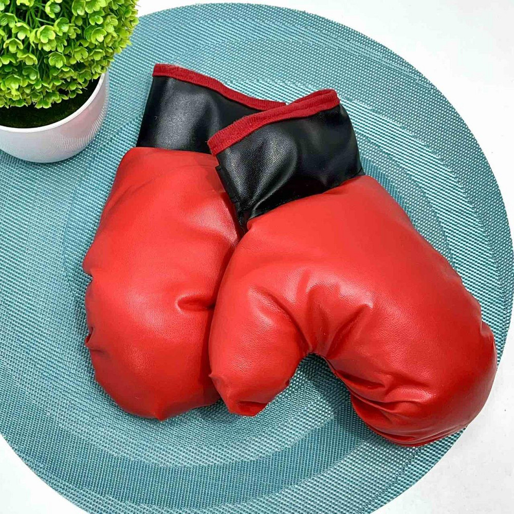 Дитячий набір на стійці, рукавички 118см Чорно-червоний (MR 1254-1) Чернігів - фото 9