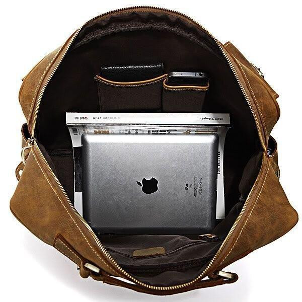 Сумка мужская Vintage 14051 в винтажном стиле Коричневая Киев - изображение 9