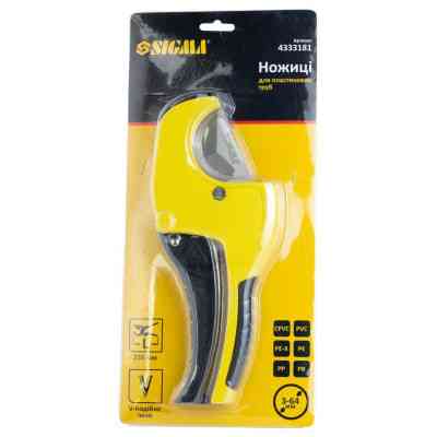 Труборіз Sigma для пластикових труб 3-64мм 255мм (4333181) Вінниця