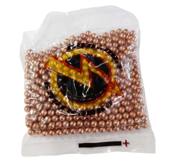 Шарики омедненные 4,5 мм стальные, 500шт/упак (в пакете) Днепр - изображение 1