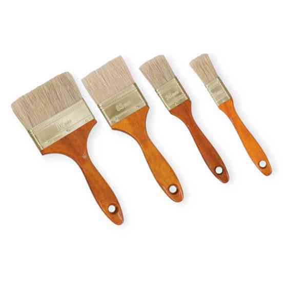 Набор кистей флейцевых 25, 36, 63, 102 мм (4шт) Мукачево