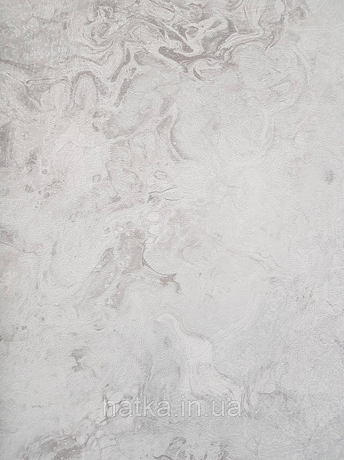 Шпалери вінілові на флізеліні гарячого тиснення DU&KA 1.06х10 вензель основа під штукатурку сірі коричневі Київ - фото 2