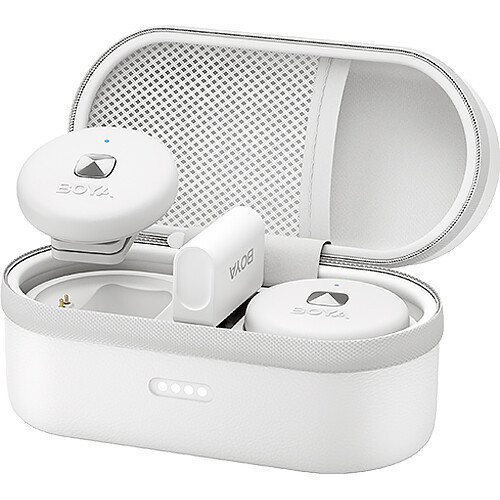 Мікрофон бездротовий Type-C білий iPhone Android Boya Omic-U White Київ - фото 3