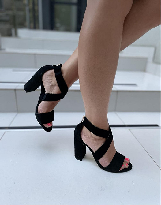 SANTINI Босоніжки жіночі SANTINI 259362-21 чорні (літо, замша натуральна) (3773) 36р.37р.38р. Коломия - фото 6