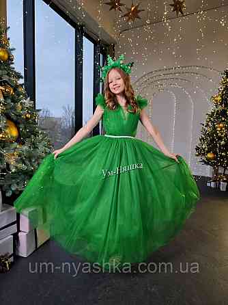 Зелене пишне плаття 134-152 Кривий Ріг