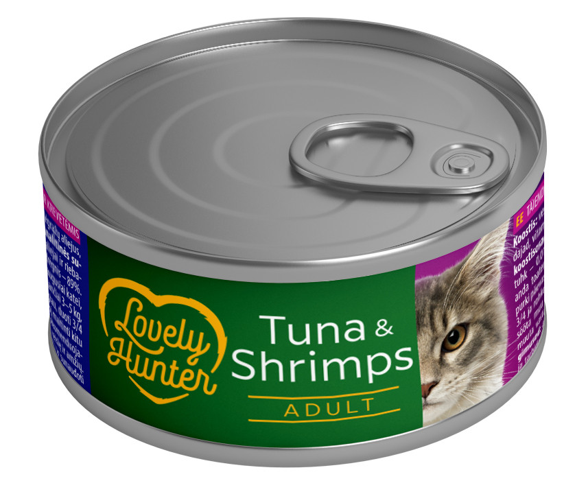 Lovely Hunter Adult cats Tuna & Shrimp Вологий корм для дорослих котів з тунцем і креветками, 85 г Киев - изображение 1