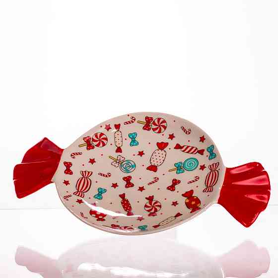 Новорічна тарілка з порцеляни Merry Christmas Ø15.5 см тарілка для десертів тарілки різдвяні CR-1-24 Київ