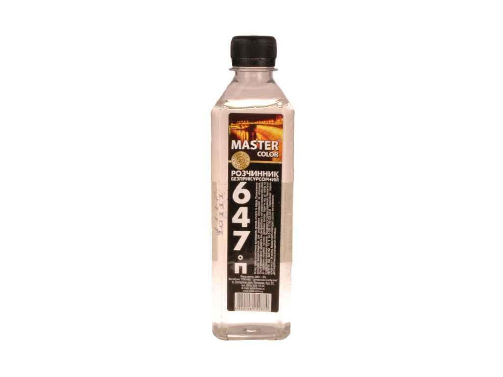 Розчинник 647 б/п 0,4л (280г) ТМ МASTER COLOR КВАДРАТ   Solmir Киев - изображение 1