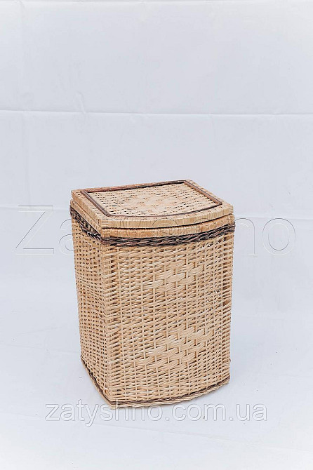 Скринька плетена з лози для білизни Київ - фото 2
