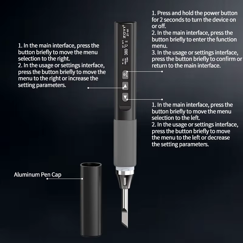 Паяльник Zoyi ZT-N1 USB PD 96W + 1 жало Винница - изображение 3