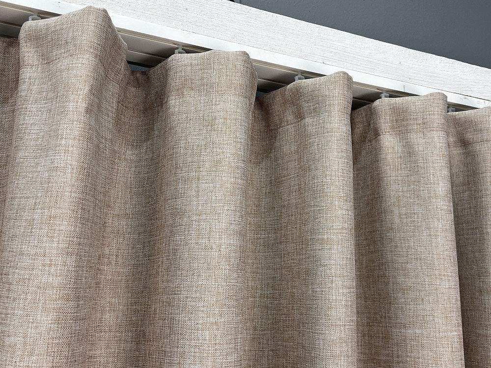 Комплект коротких штор VR-Textil ALORA-TON № 1874ш Бежевый 140х170см 2 шт (35-0432) Киев - изображение 8
