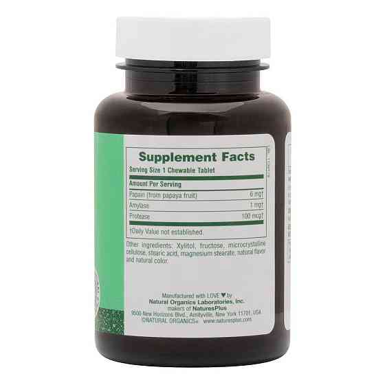 Фермент папайї Nature's Plus Papaya Enzyme 180 жев таб Київ