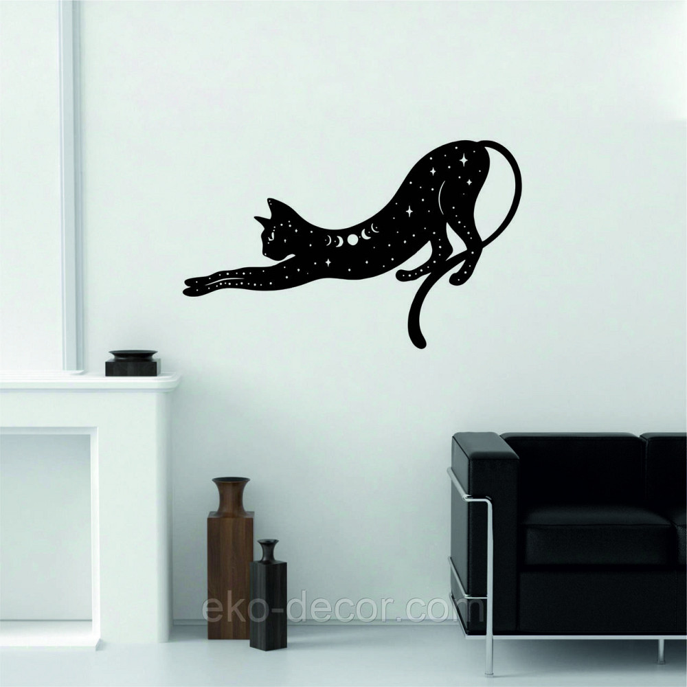 Декоративне настінне 3D Панно «Кіт» Декор на стіну з об'ємом Київ - фото 3