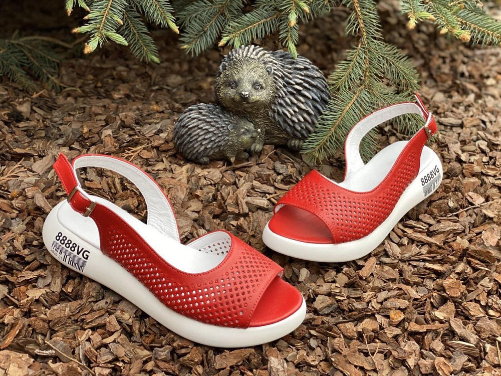 VLADEKS Босоніжки жіночі VLADEKS 2854 червоні (літо, шкіра натуральна) (4071) лише 37р.38р. Коломыя - изображение 4