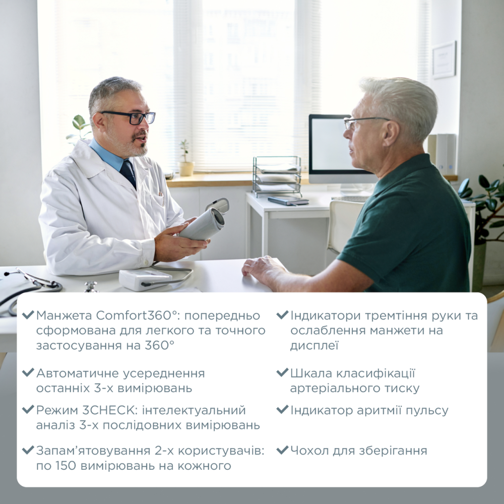 Автоматичний тонометр B.Well MED-58 з адаптером Дніпро - фото 4