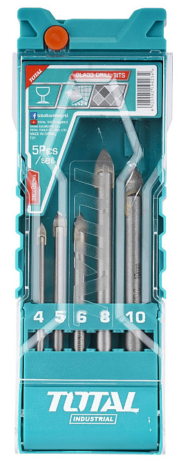 Набор сверл по стеклу TOTAL TACSD7256 (7049891) Киев - изображение 1