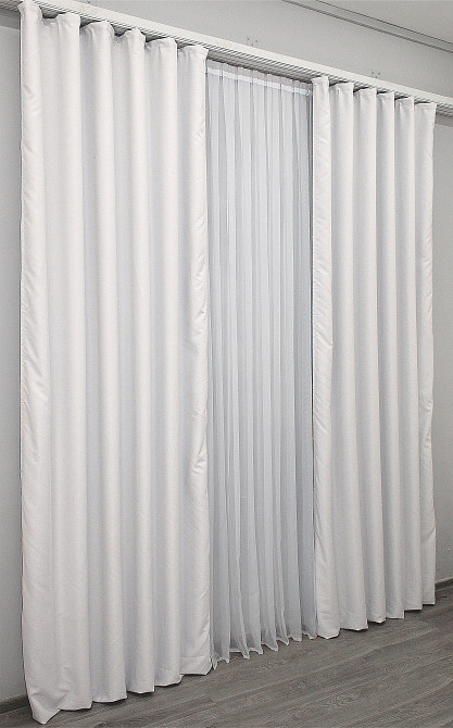 Комплект готових штор VR-Textil Блекаут Midnight № 1223ш Світло-сірий 150х290 см 2 шт (33-0056) Київ - фото 5