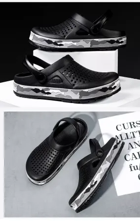 Крокси чорні сабо чоловічі crocs чоловічі літні гумові ляпанці із закритим носком 41 розмір - 26 см Одеса