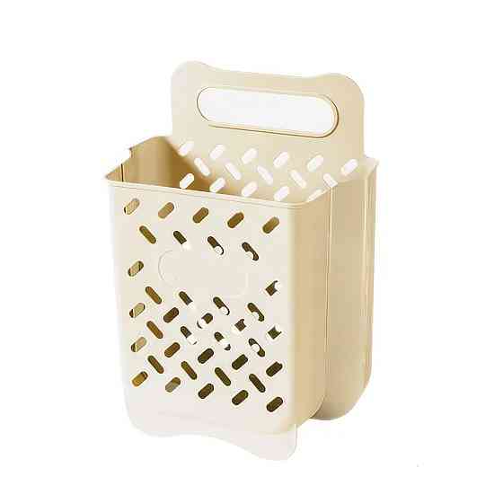 Сітчастий пластиковий кошик для білизни, складний органайзер настінний з вентиляцією, 28×18×38см Кам'янець-Подільський